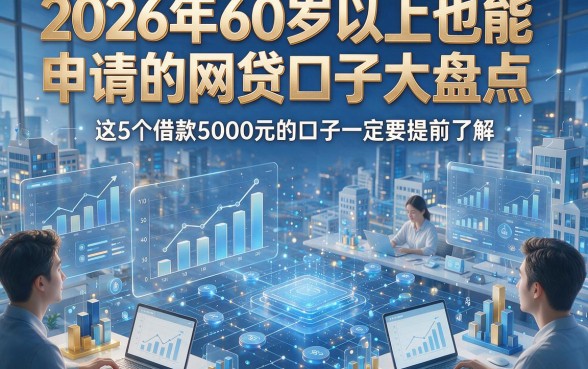 2026年60岁以上也能申请的网贷口子大盘点，这5个借款5000元的口子一定要提前了解