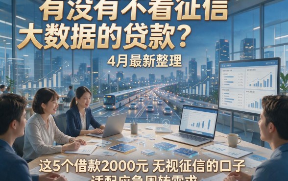 针对您提供的关键词和原标题风格，为您生成以下新标题：有没有不看征信大数据的贷款？4月最新整理，这5个借款2000元无视征信的口子，适配应急周转需求