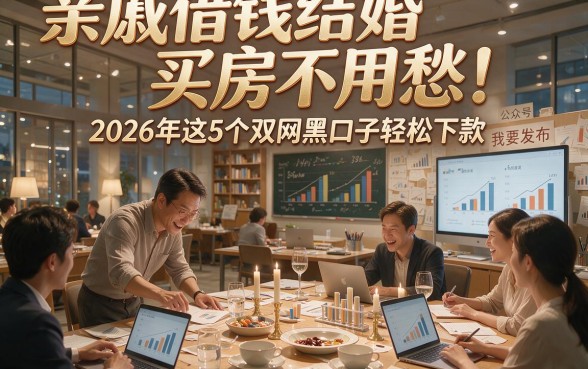 亲戚借钱结婚买房不用愁！2026年这5个双网黑口子轻松下款
