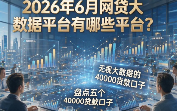 2026年6月网贷大数据平台有哪些平台？盘点五个无视大数据的40000贷款口子