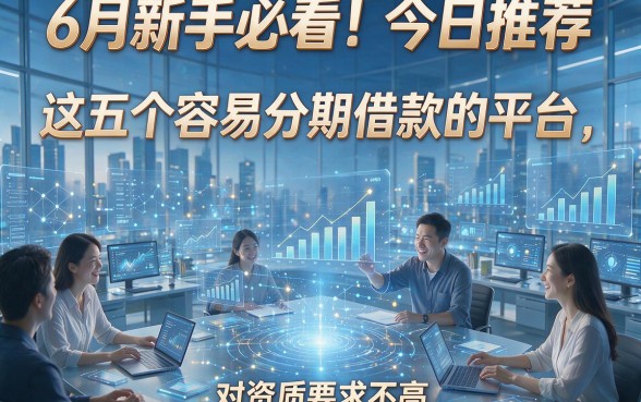 6月新手必看！今日推荐这五个容易分期借款的平台，对资质要求不高