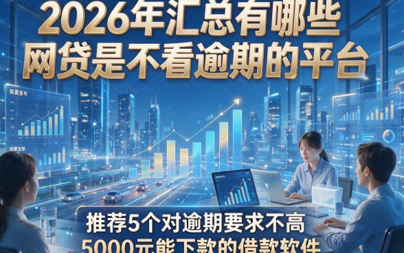 2026年汇总有哪些网贷是不看逾期的平台，推荐5个对逾期要求不高且5000元能下款的借款软件