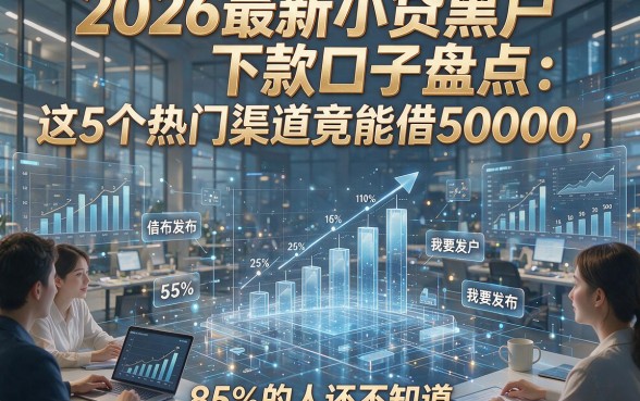 2026最新小贷黑户下款口子盘点：这5个热门渠道竟能借50000，85%的人还不知道！
