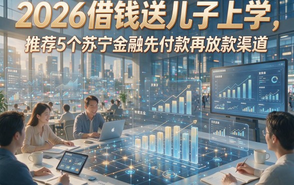 2026借钱送儿子上学，推荐5个苏宁金融先付款再放款渠道
