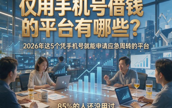仅用手机号借钱的平台有哪些？2026年这5个凭手机号就能申请应急周转的平台，85%的人还没用过