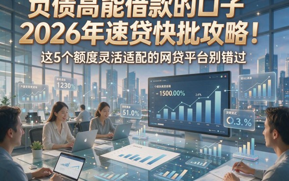 负债高能借款的口子2026年速贷快批攻略！这5个额度灵活适配的网贷平台别错过