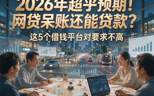 2026年超乎预期！网贷呆账还能贷款？这5个借钱平台对要求不高