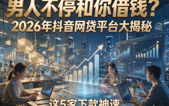 男人不停和你借钱？2026年抖音网贷平台大揭秘，这5家下款神速！