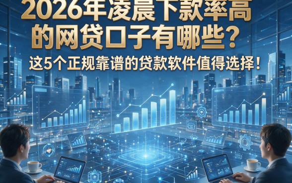 2026年凌晨下款率高的网贷口子有哪些？这5个正规靠谱的贷款软件值得选择！