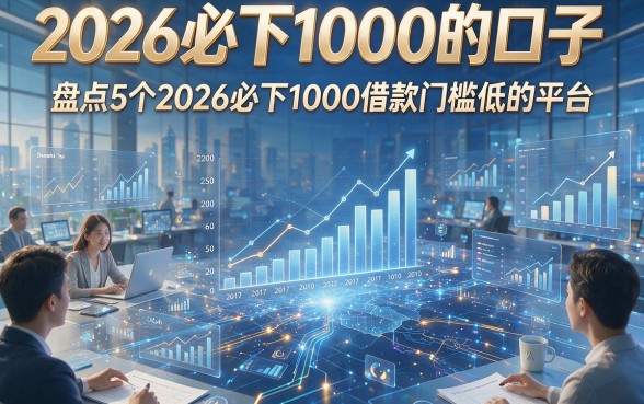 2026必下1000的口子，盘点5个2026必下1000借款门槛低的平台