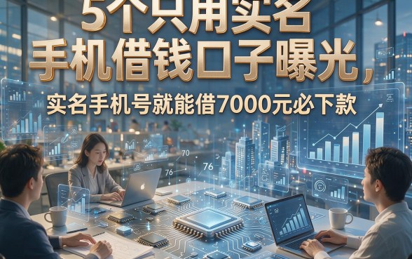 5个只用实名手机借钱口子曝光，实名手机号就能借7000元必下款！