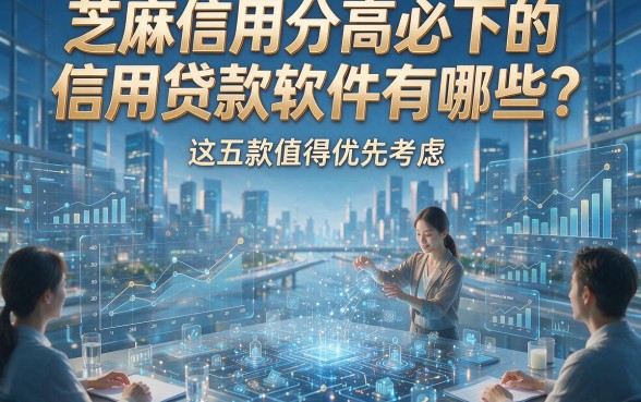 芝麻信用分高必下的信用贷款软件有哪些？这五款值得优先考虑！