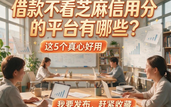 借款不看芝麻信用分的平台有哪些？这5个真心好用，赶紧收藏！