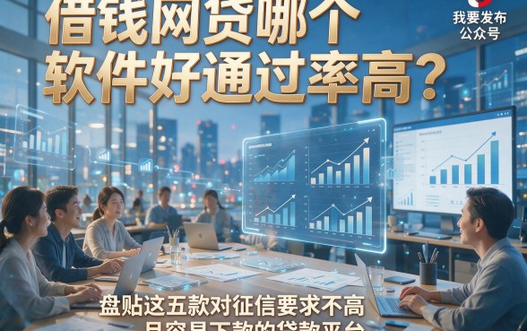 借钱网贷哪个软件好通过率高？盘点这五款对征信要求不高且容易下款的贷款平台