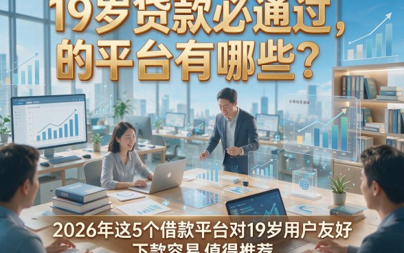 19岁贷款必通过的平台有哪些？2026年这5个借款平台对19岁用户友好，下款容易值得推荐