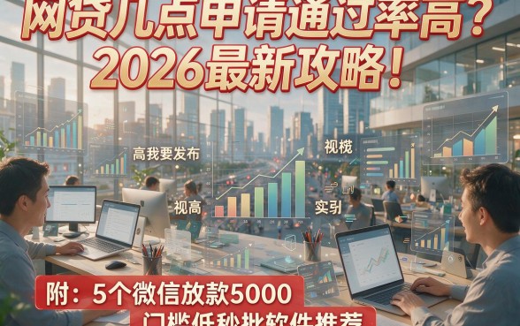 网贷几点申请通过率高？2026最新攻略！附5个微信放款5000、门槛低秒批软件推荐