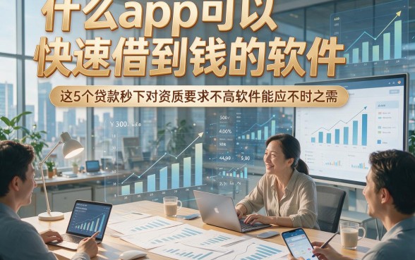 什么app可以快速借到钱的软件，这5个贷款秒下对资质要求不高软件能应不时之需