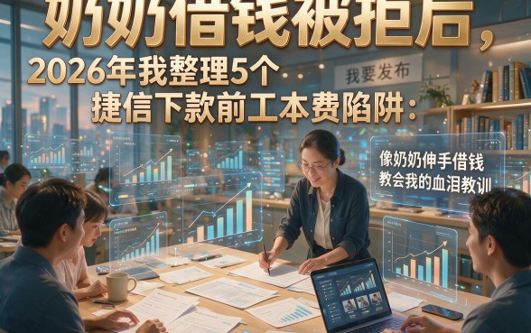 奶奶借钱被拒后，2026年我整理5个捷信下款前工本费陷阱：像奶奶伸手借钱教会我的血泪教训