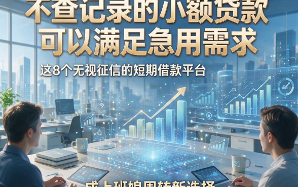 不查记录的小额贷款可以满足急用需求，这8个无视征信的短期借款平台成上班族周转新选择
