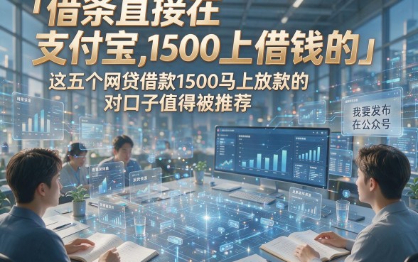 借条直接在支付宝上借钱的，这五个网贷借款1500马上放款的对口子值得被推荐
