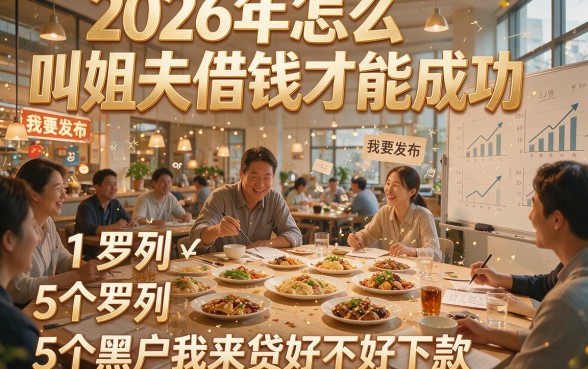 2026年怎么叫姐夫借钱才能成功，罗列5个黑户我来贷好不好下款