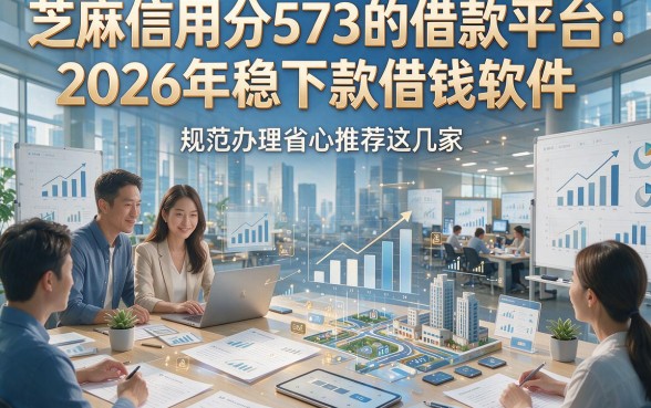 芝麻信用分573的借款平台：2026年稳下款借钱软件，规范办理省心推荐这几家
