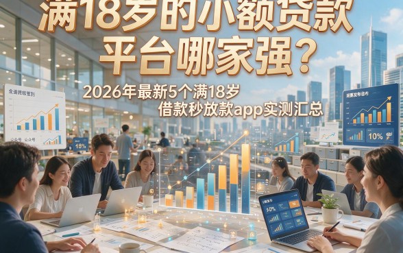 满18岁的小额贷款平台哪家强？2026年最新5个满18岁借款秒放款app实测汇总！