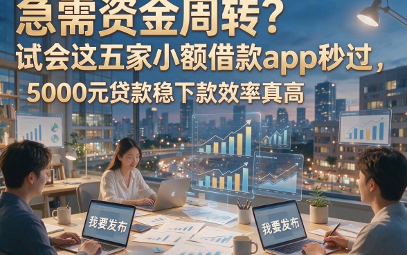 急需资金周转？试试这五家小额借款app秒过，5000元贷款稳下款效率真高