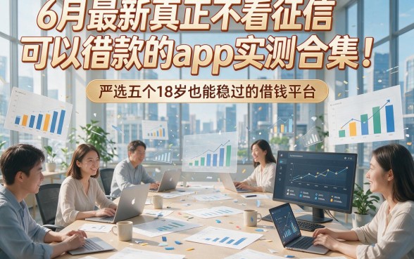 6月最新真正不看征信可以借款的app实测合集！附带严选五个18岁也能稳过的借钱平台