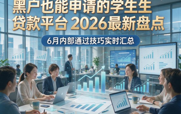 黑户也能申请的学生贷款平台2026最新盘点，6月内部通过技巧实时汇总！