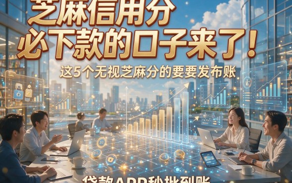 芝麻信用分必下款的口子来了！这5个无视芝麻分的贷款APP秒批到账