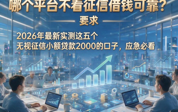 以下是根据你的要求生成的新标题：哪个平台不看征信借钱可靠？2026年最新实测这五个无视征信小额贷款2000的口子，应急必看