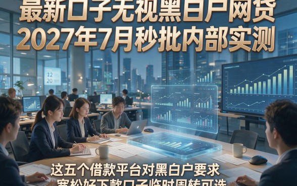 最新口子无视黑白户网贷2027年7月秒批内部实测，这五个借款平台对黑白户要求宽松好下款口子临时周转可选