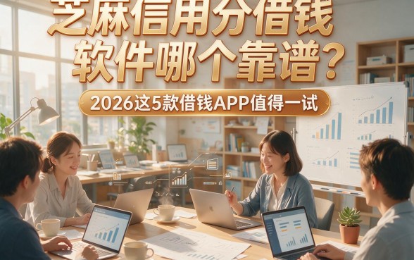 芝麻信用分借钱软件哪个靠谱？2026这5款借钱APP值得一试！