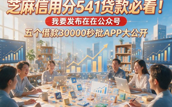 芝麻信用分541贷款必看！五个借款30000秒批APP大公开